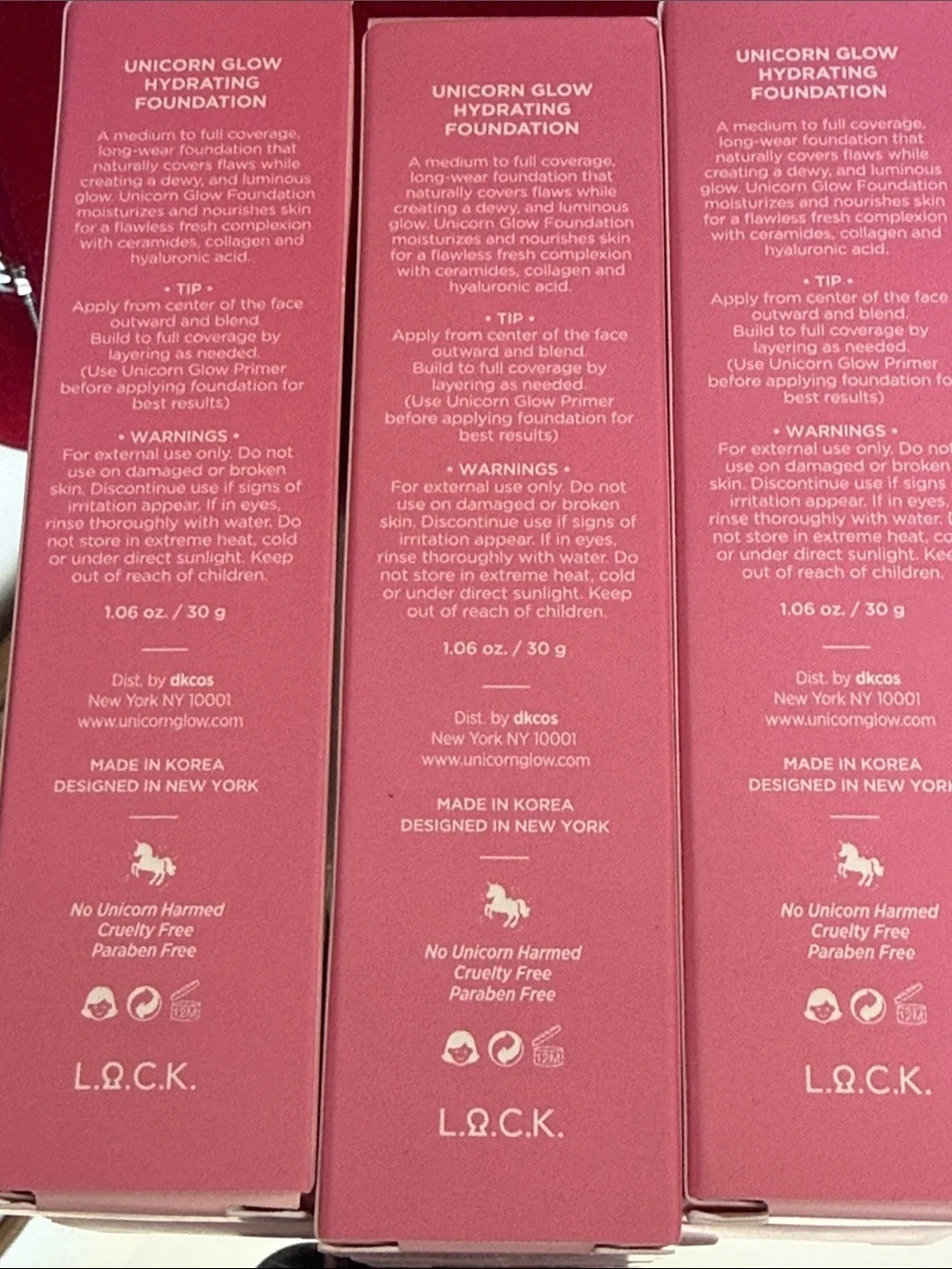 Unicorn Glow Foundation Toffee 09 Large Collagen NIB